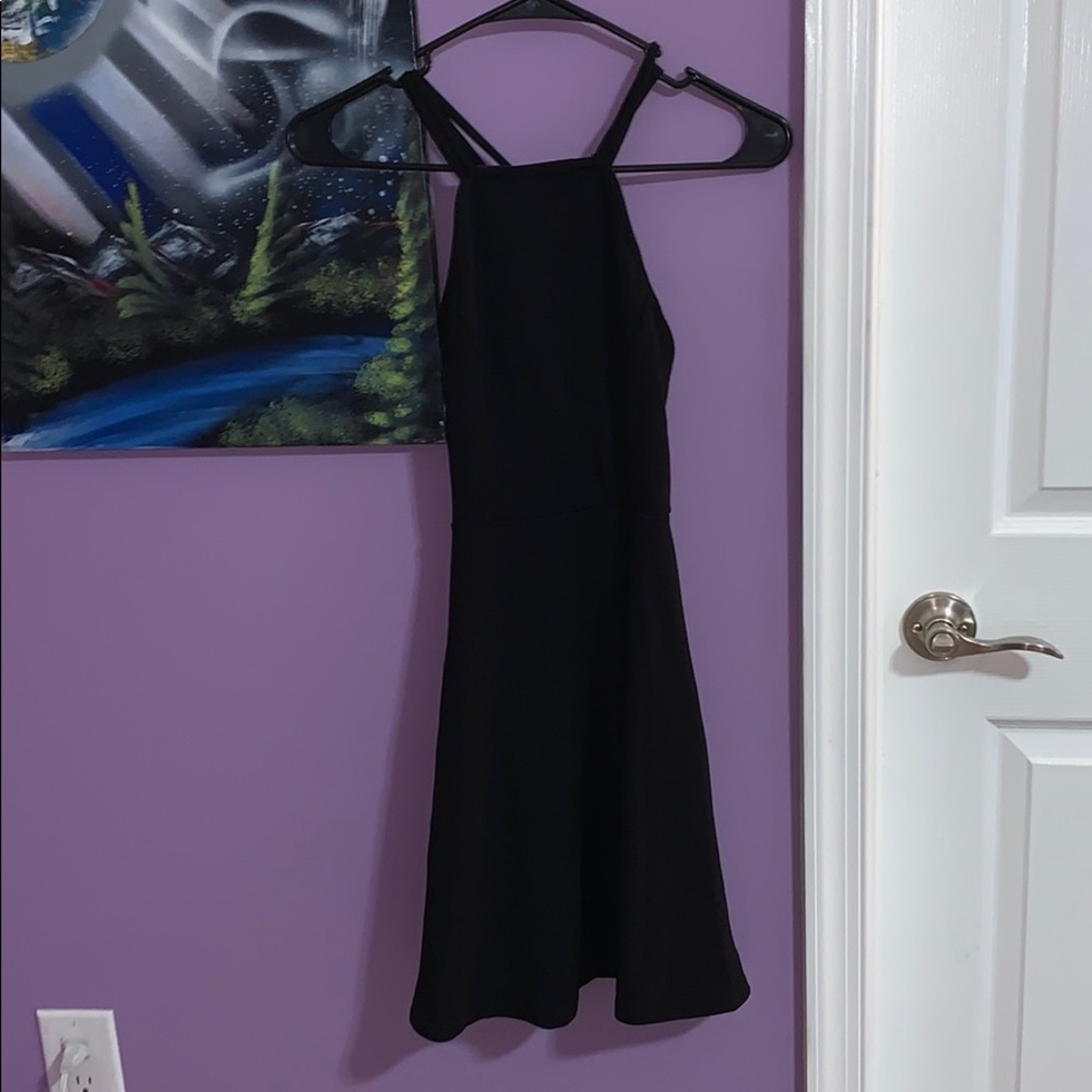 Black skater dress